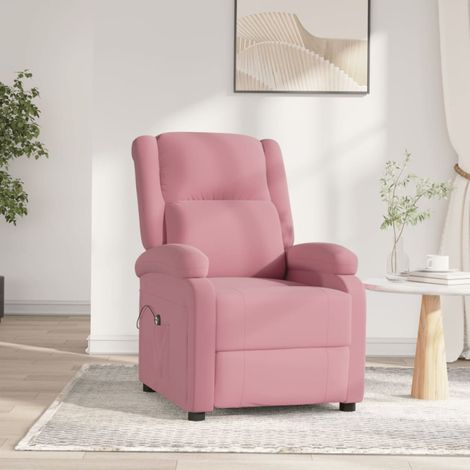 Fauteuil inclinable électrique Rose Velours (1/5)