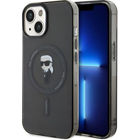 Karl Lagerfeld IML Ikonik MagSafe - iPhone 15 Hülle (Schwarz) (1/5)