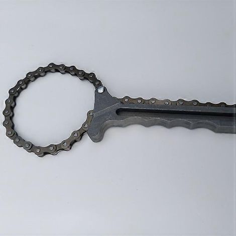 Clé à chaîne pour filtre à huile, outil de réparation automobile, clé à chaîne réglable pour filtre à huile, outil de réparation pour mécanicien automobile (1/5)