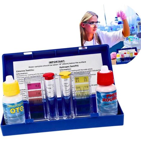 1 Jeu Analyse De La Qualité De L'eau Testeur De Qualité De L'eau Fournitures De Test De Piscine Outil De Test Spa Ph Mètre Détecteur De Ph Testeurs De Ph De Piscine (1/4)