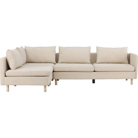 Canapé d'Angle Gauche "Zero" 295cm Beige (1/5)