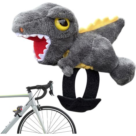 Décorations de Tableau de Bord de Voiture, Ornement de Guidon de vélo Dragon en Peluche pour Guidon de Scooter électrique Accessoire de Cyclisme, en Peluche de Guidon de Scooter mign (1/5)