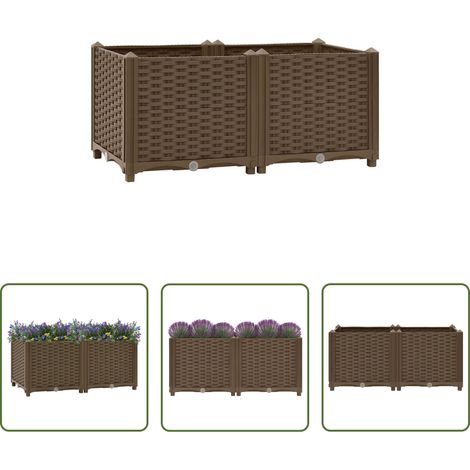 Pflanzbeet - Hochbeet 80x40x38 cm Polypropylen (1/5)