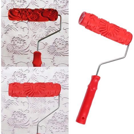 Tinor – Rouleau de peinture à motif bois – Caoutchouc non toxique – Résistant à l'usure – Effet grain de bois pour murs et meubles (1/5)