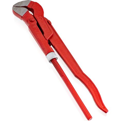 Bituxx® 1 Zoll S-Maul Rohrzange Wasserpumpenzange Klempner Zange Eckrohrzange verstellbar (1 ") (1/2)