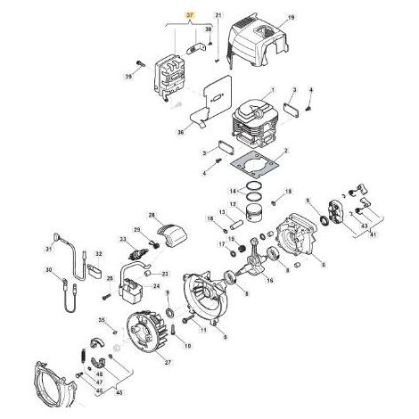 KIT SILENZIATORE ORIGINALE STIGA - 118801870/0