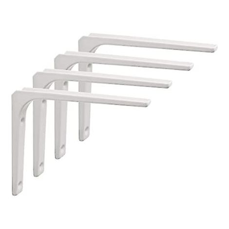 Support mural robuste en acier inoxydable pour étagères, lot de 2 supports d'angle lourds, fixation murale pour tablette, équerre de renfort résistante, usage intérieur et extérieur, 180 caractères ma (1/5)