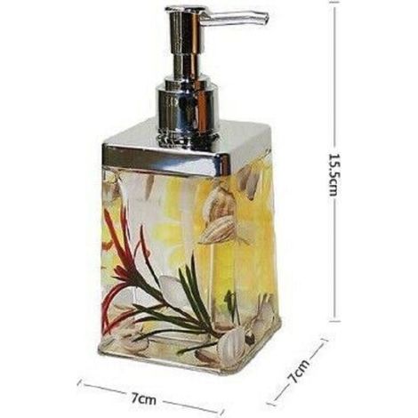 Trade Shop - Fantasy Porta Jabon Liquido Dispensador Conchas De Agua Accesorio De Baño 52377 -