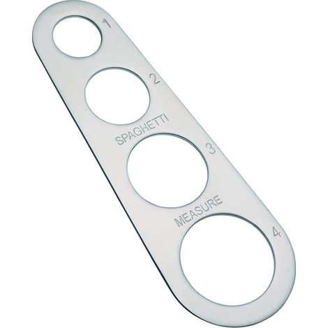 Spaghetti-Messbecher aus Edelstahl, silber, 8 cm, Nudelmessbecher, 1 Stück (1/5)