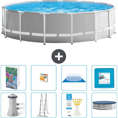 Prism Frame Pool Rund - 457x122 cm - 9-teilig S570