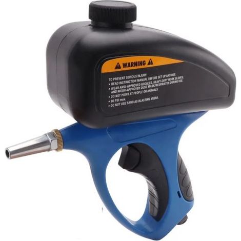 Pistola Sabbiatrice Con Serbatoio Aria Compressa Pneumatica Ugello Acciaio 20889