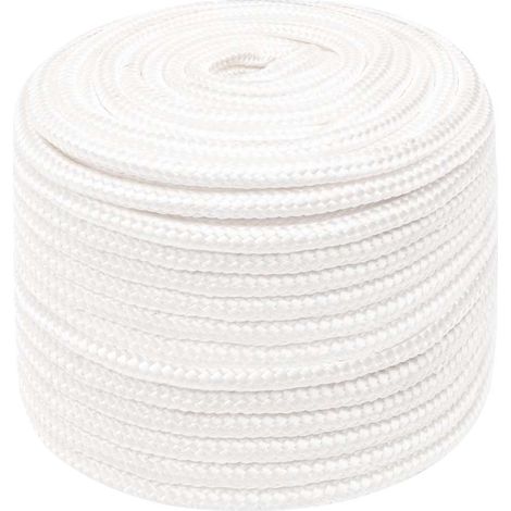 Corde de bateau, Corde de Chanvre, pour la Décoration, le Bricolage, le Jardinage Blanc complet 14 mm 25 m Polypropylène OIB2384E (1/5)