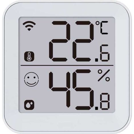 KONYKS Termo 2 - WLAN-fähiges Thermo-Hygrometer mit LCD-Display, Alarmen und Kompatibilität mit Alexa/Google