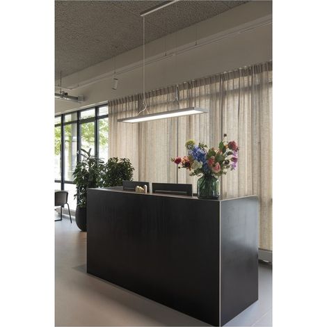 Suspension intérieure LED WORKLIGHT argent LED 57 W 240V 4000K IP 20 UGR19 - SLV 1006345 (1/2)
