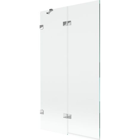 Paroi de baignoire à deux volets Mexen Lunar gauche 100 x 150 cm, transparent, chrome - 897-100-100-01-00-L (1/5)