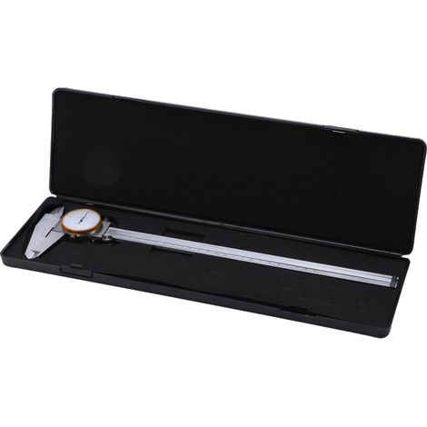 Pied à coulisse à vernier 0-300 mm avec cadran transparent, outil de mesure portatif en acier, précision 0,02 mm (1/5)