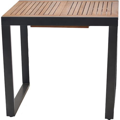 Naxos Balkonausziehtisch, graphit, 80 (120) x 70cm,