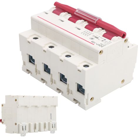 Miniatur-Leistungsschalter Typ D, Industriebedarf DZ47100, 4-polig, D80100A (1/5)