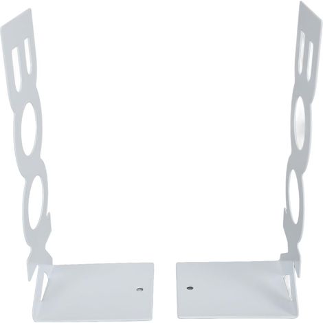 Serre-Livres Décoratifs, Serre-Livres en Métal Tiennent Droit et évitent Les Rayures, Paquet de 2 pour Les Magazines Scolaires (White) (1/5)