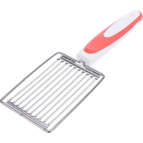 Trancheuse antidérapante en acier inoxydable pour la cuisine, coupe-tomates, jambon, légumes et fruits (orange)-24.50X8.00X2.00CM-Orange (1/4)