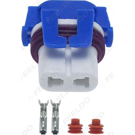 Connecteur céramique 9006 pour phares automobiles LED/HID (2 broches)