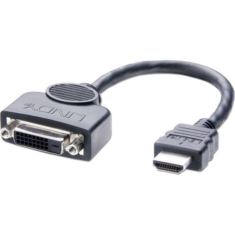 LINDY 41227 Cavo Adattatore HDMI a Maschio/DVI-D Femmina (1/5)