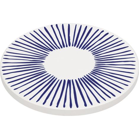 Dessous de verre, céramique/liège, diamètre 11 cm, lignes Nordic / Zassenhaus (1/5)