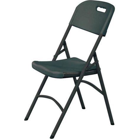 Silla plegable negra para hostelería, soporta hasta 180 kg - Hendi 810989