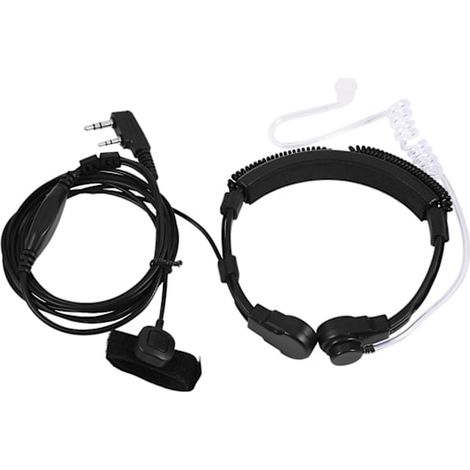 Baofeng UV5R Casque Halsmikrofon Walkie Talkie, polyvalent et pratique, pour un usage quotidien, matériaux de haute qualité (1/5)
