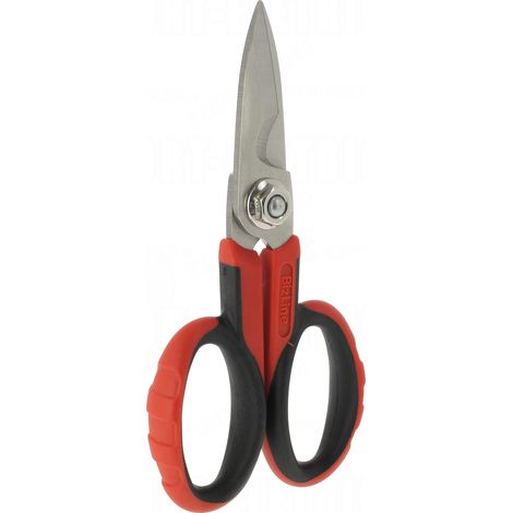 Ciseaux électricien ultima pour câbles aluminium et cuivre souples jusqu'à 50mm² – Lame crantée inox – Manche bi-matière – 790042 – Bizline