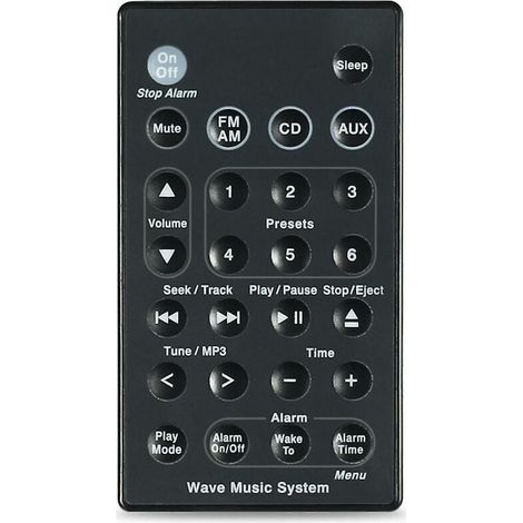Control remoto de repuesto para el sistema de música Bose Wave Awr1b1 Awr1b2 Awrcc1 Awrcc2 Awrcc3 Awrcc4 Awrcc5 Awrcc6 Awrcc7 Awrcc8 -