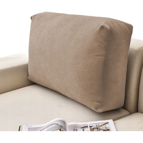 Bezug für Sofa-Rückenlehnenkissen 40-80 Beige Cappuccino Elastischer Samt [57W-CP]
