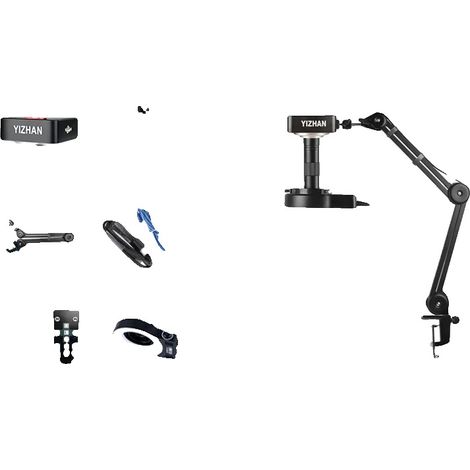 Microscopio digitale, zoom 1-150x, connettività HDMI e USB, kit 4011 da 60 MP 4K (1/2)