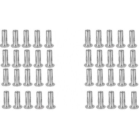 Écrous à sertir M5, 40 pièces, inserts filetés en acier inoxydable 304 pour fixations industrielles dans la construction (1/4)