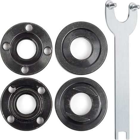 Universal Grinder Wrench with Flange, 5 Pieces Disc Wrench Accessory Kit for Angle Grinder, Compatible with 125mm Angle Grinders (1/5)