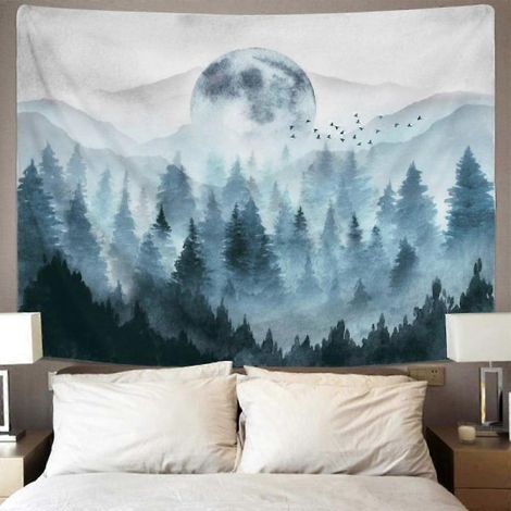 70x100cm Wandteppich „Nebelwald“ aus den Great Smoky Mountains (1/5)