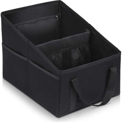 Organisateur Voiture 31 x 25 x 25 cm Pliables Siege Avant Rangement Voiture Avec Poignées de Division et Plusieurs Poches Sac de (1/5)