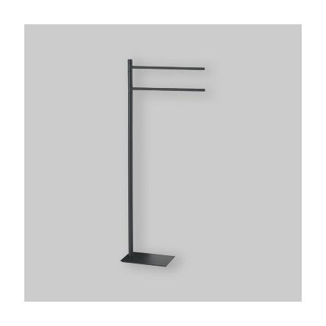 Piantana portasciugamani in acciaio inox nero opaco (1/4)