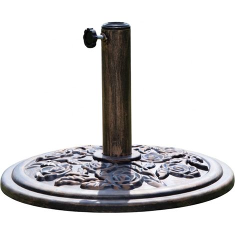 Samuel Alexander 9kg Heavy Duty Bronze Cast Iron Effect Garden Parasol Base