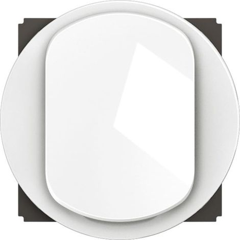 Interrupteur Simple ou Va-et-vient - 10A - Commande d'Eclairage - A compléter d'un support et d'une Plaque - Blanc (1/2)