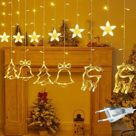 Catena Luminosa LED Natale Ghirlanda Natalizia 8 Modalità 3,5m (1/4)