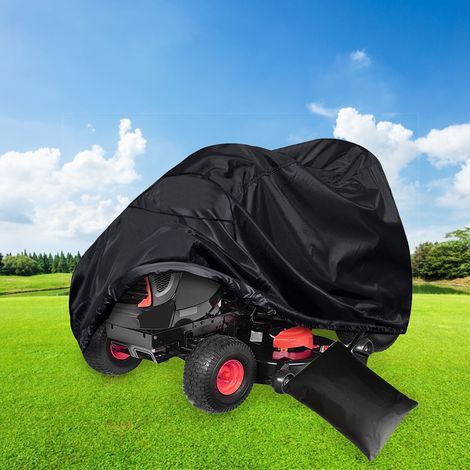 Housse de tondeuse autoportée avec cordon de serrage, protection extérieure pour tracteur de jardin, lot avec sac de rangement (1/5)