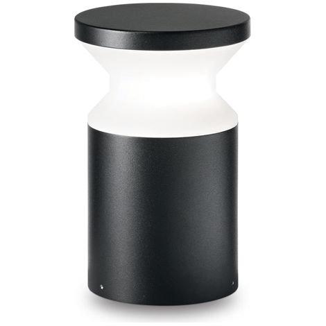 Piantana Moderna Torre Alluminio Nero 1 Luce E27 H22Cm