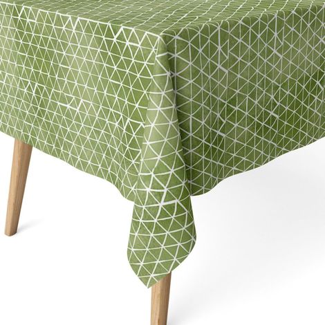 Nappe Anti-Taches enduite Coton rectangulaire 260x140 Cervia Vert (1/5)