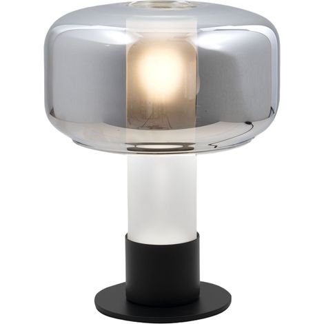Lampe De Table Flick Fumée, Structure En Métal Et Verre Borosilicate, Variateur Tactile, Douille E14 15 W, Indice De Protection Ip20 - Flick (1/3)