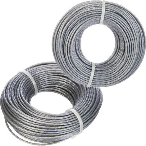 Lot de 2 F016800462 Fil de débroussailleuse de Rechange, Fil de Bobine de 24 m x 1,6 mm Compatible avec Art 30-36, Art 24, Art 27 (1/4)