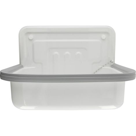 Bac d'évier 1 bac blanc – Acier avec bonde DN 40 – Dimensions 505x330x360mm – Pour espaces confinés – Alape