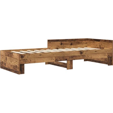Maison Exclusive - Cadre de lit avec tête de lit Bois ancien 80 x 200 cm (1/5)