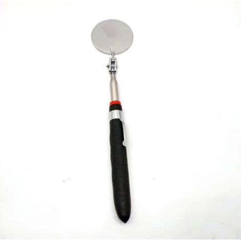 Miroir d'inspection de trousse d'outils télescopique, miroir de détection de réparation de voiture d'inspection de châssis de moteur, miroir rond