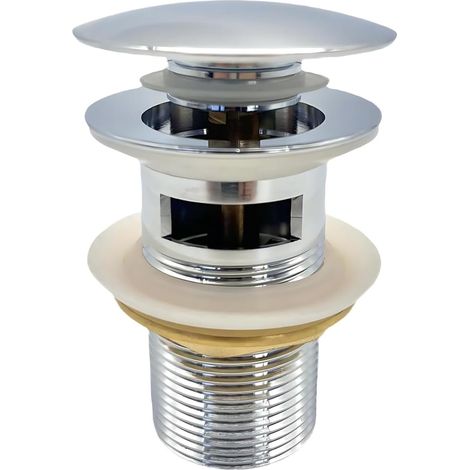 Basin Pop Up Sink Plugs, G1 1/4 Copper Core Bathroom Sink Drain, Quick Drain, for Bathroom, Kitchen, Toilet